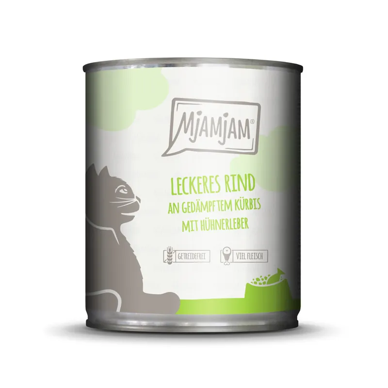 Sichere Zahlung MJAMJAM Rind/Kürbis 800 g
